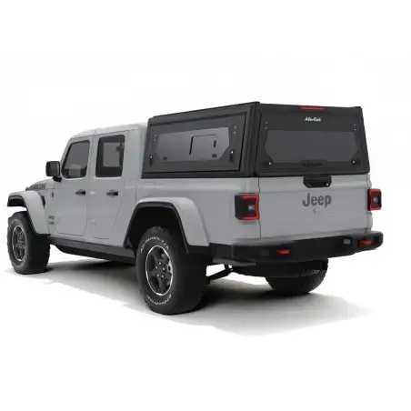 Hardtop Contour noir/ lisse avec fenêtre latérale pour Jeep Gladiator 2019+ Alu-Cab